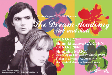 英国音楽/VINYL JAPAN presents 【DREAM ACADEMY =Nick and Kate=】